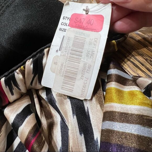 Sweetheart neckline Strapless Black Mini DressW/ Built-in Bra sequins M - Picture 8 of 11